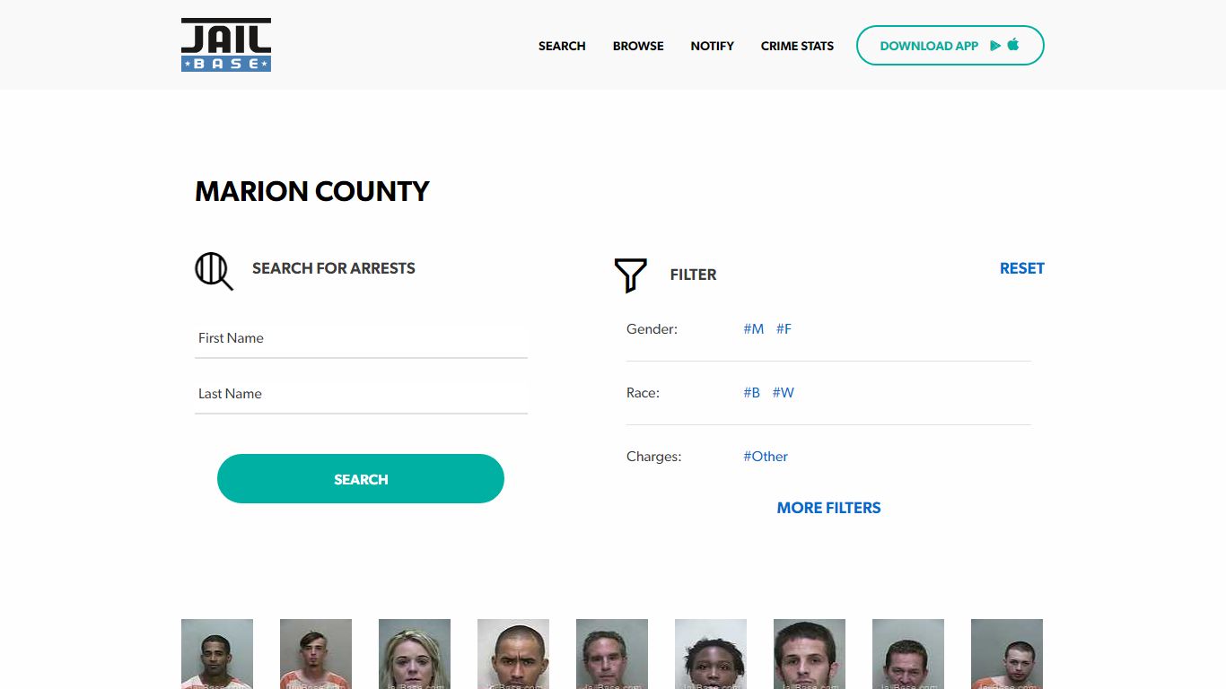 Marion County Jail Inmate Search and Mugshots | JailBase